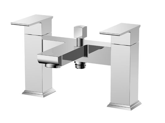 Contemporary Bath Shower Mixer Faucet in Chrome Finish for Bath T8791